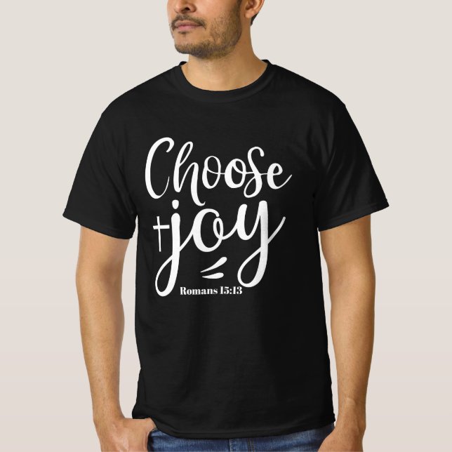 Välj Joy Roman 15:13 Christian T Shirt (Framsida)