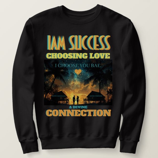 VÄLJ KÄRLEK LÅNG ÄRMAD TRÖJA (Design framsida)