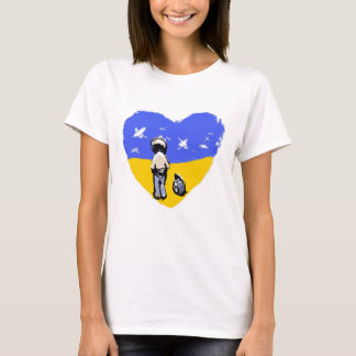 Välj Kärlek No war Ukraina T-shirt