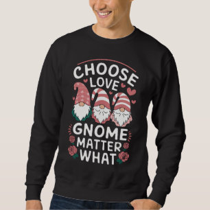 Välj Kärlek Tomte Saknar Vad Alla Hjärtans Dag Lång Ärmad Tröja