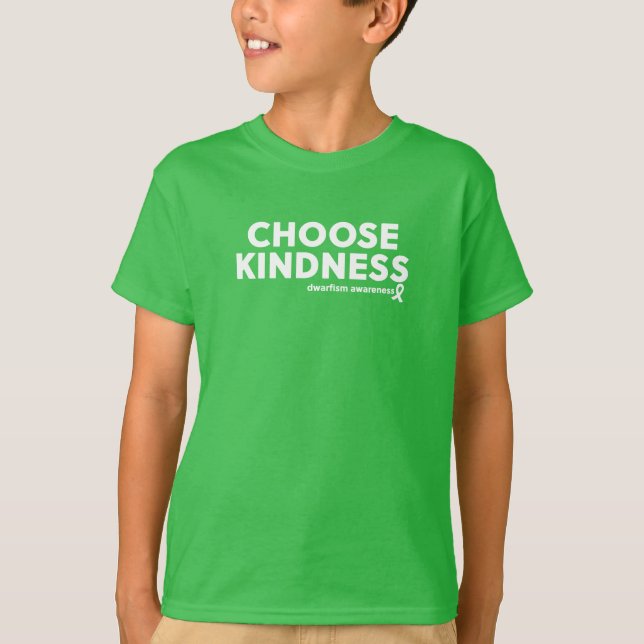 Välj Kindness Dwarfism Awareness T-Shirt (Framsida)