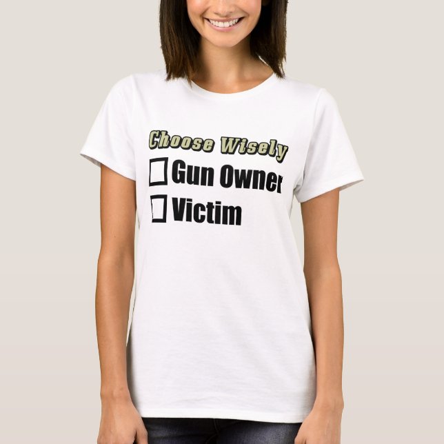 Välj klokt tee shirt (Framsida)