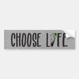 Välj Life Baby-avtryck med Bow Bildekal
