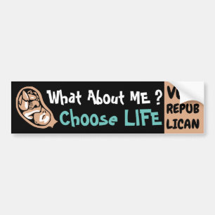 Välj Life Vote Republican pro life Bildekal