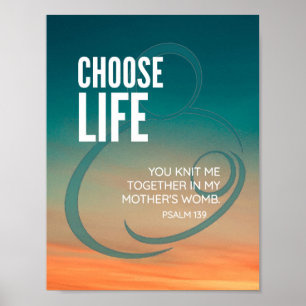 VÄLJ LIV POSTER