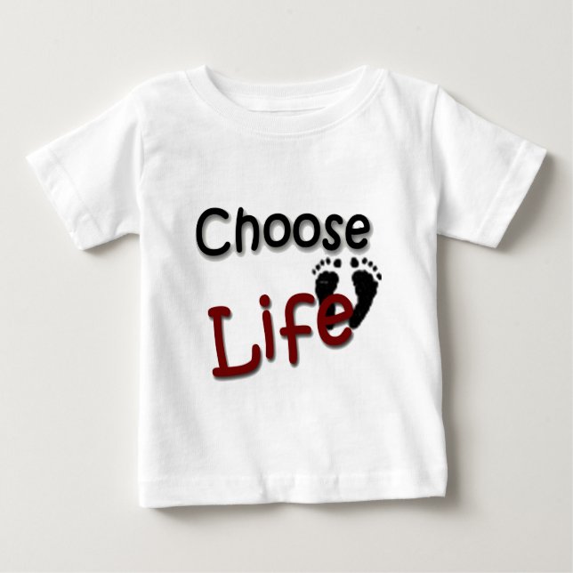 Välj liv t-shirt (Framsida)