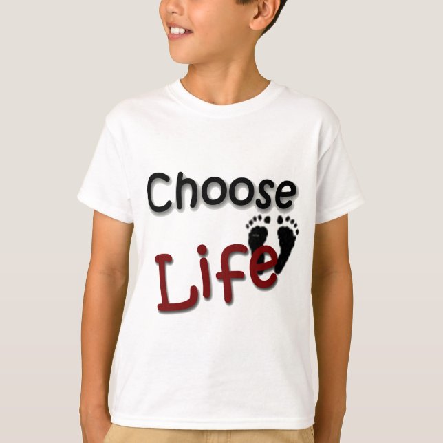 Välj liv t shirt (Framsida)