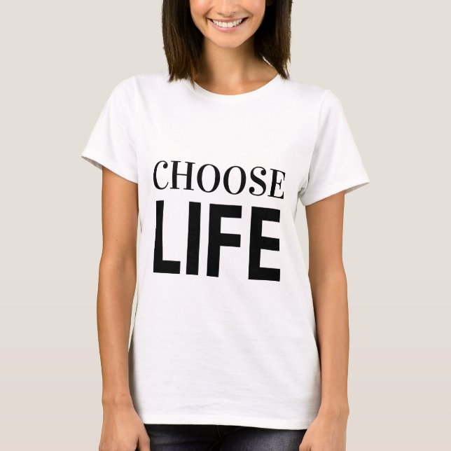 VÄLJ LIVET T-Shirt (Framsida)