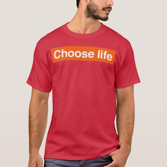 Välj livsgåva t shirt (Framsida)
