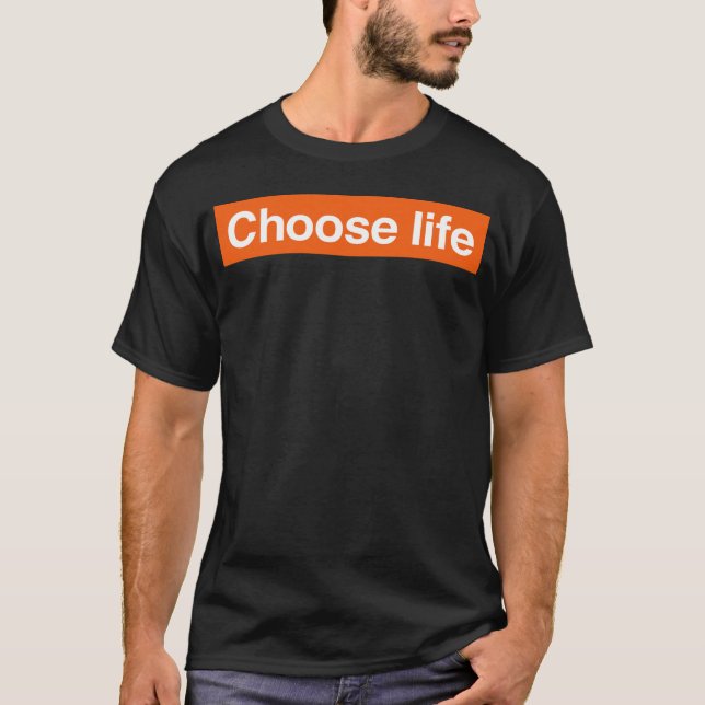Välj livsuppföljare t shirt (Framsida)
