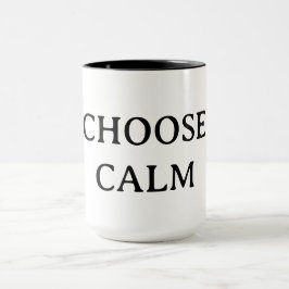 Välj lugn – Minimalistisk kaffemugg | Estetisk Zen