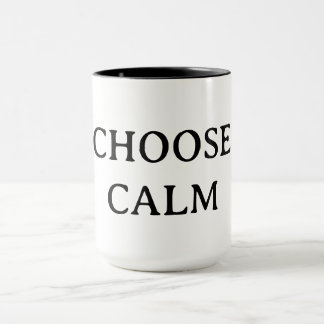 Välj lugn – Minimalistisk kaffemugg | Estetisk Zen