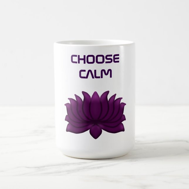Välj Lugna Lila Lotusblomma  Kaffemugg (Center)