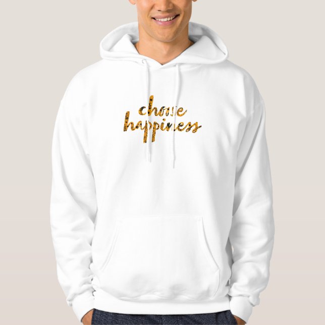 Välj lycka #8 hoodie (Framsida)