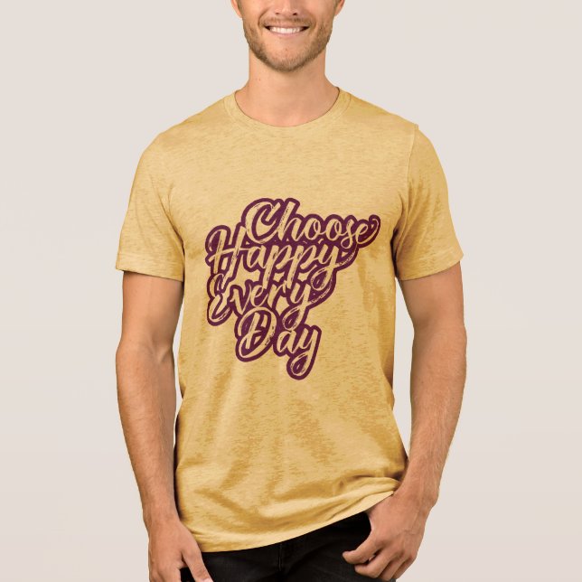 VÄLJ LYCKA  Bella + Canvas Tri-blend T-Shirt (Framsida)