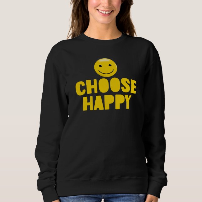 Välj Lycka, Inspirerande T Shirt (Framsida)