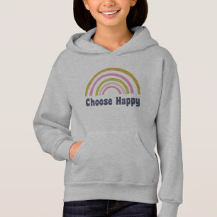 Välj Lycklig Cute Retro Rainbow-inspiration T Shirt