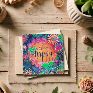 Välj Lycklig-färgfull Roligt Cheerful Inspirief