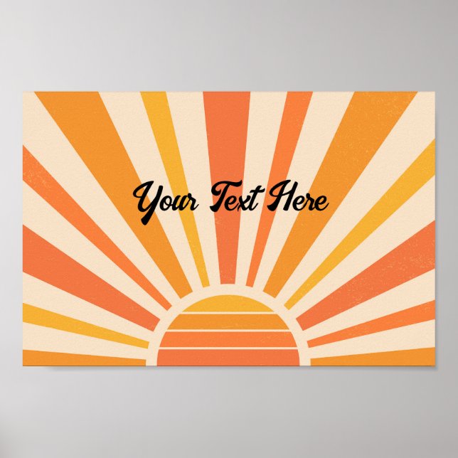 Välj Lycklig inspirationskrav för Sol Rays Poster (Framsidan)