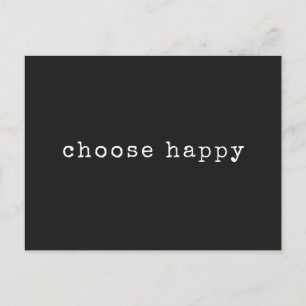 Välj Lycklig inspirationsoffert med minimalistisk Vykort
