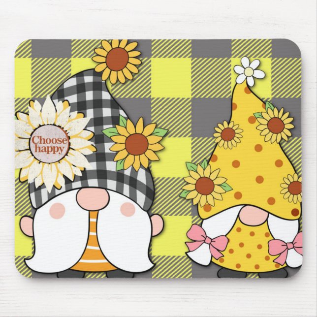 Välj Lycklig Mousepad Musmatta (Framsidan)