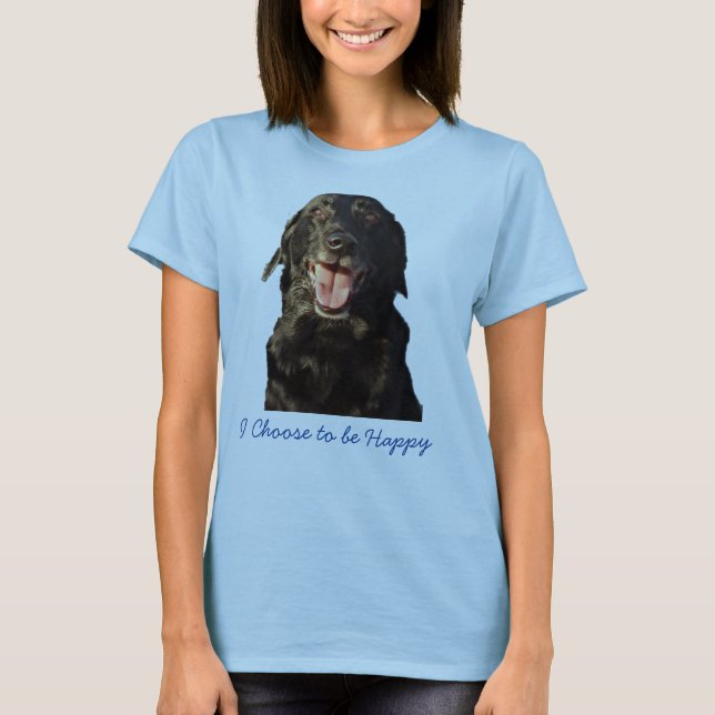 Välj lycklig tee shirt (Framsida)