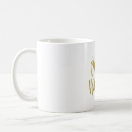 Välj lycksoffert Faux Gold Foil Sparkly Kaffemugg