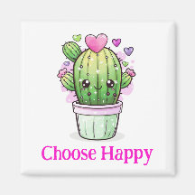 Välj magnet för blommigten Lycklig