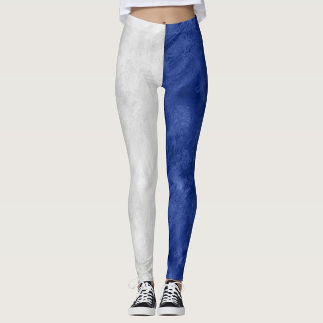 Välj mellan 26 vattenfärgsfartyg Nautical Maritime Leggings (Framsida)