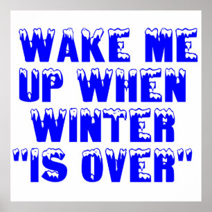 VÄLJ MIG NÄR WINTER ÄR ÖVER POSTER