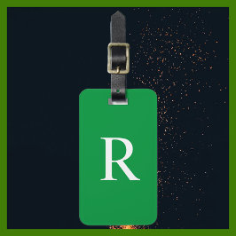 VÄLJ Monogramblocket FÄRG eller Grönt Bagagebricka