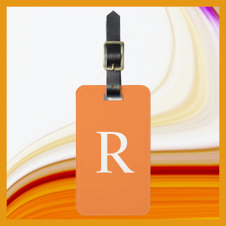 VÄLJ Monogramblocket FÄRG eller Orange Bagagebricka