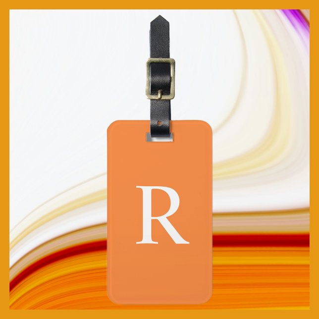 VÄLJ Monogramblocket FÄRG eller Orange Bagagebricka (Skapare uppladdad)