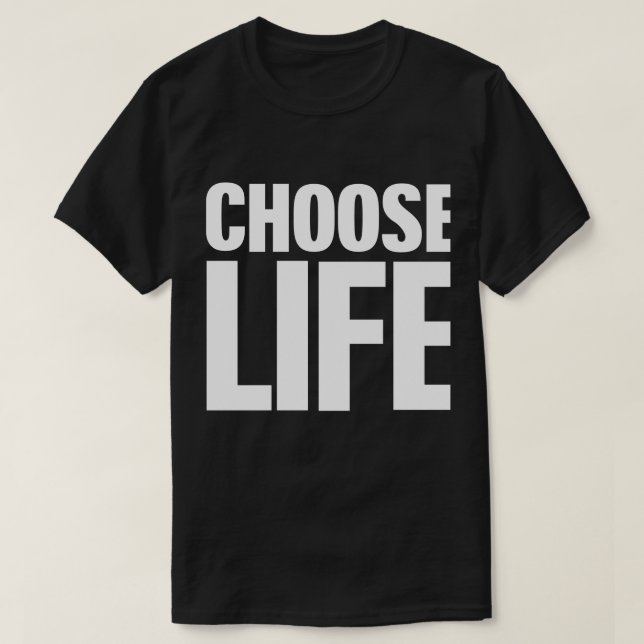 Välj Motivational liv (vittryck) Tee Shirt (Design framsida)