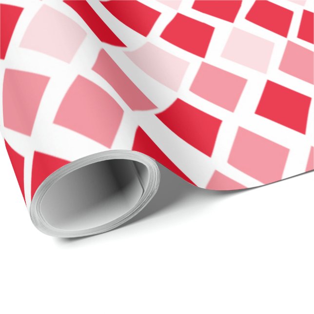 Välj någon Färg Harlequin Diamonds Mönster Presentpapper (Rullad Hörn)