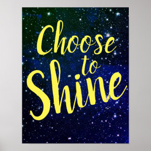 Välj om du vill dölja stenar Cosmos Poster