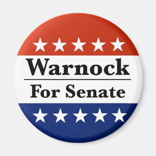 Välj om Raphael Warnock till USA:s senat 2022 Magnet