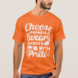 Välj Orange för Bära av indness med Pride T Shirt