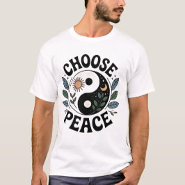 Välj Peace Yin Yang T-Shirt