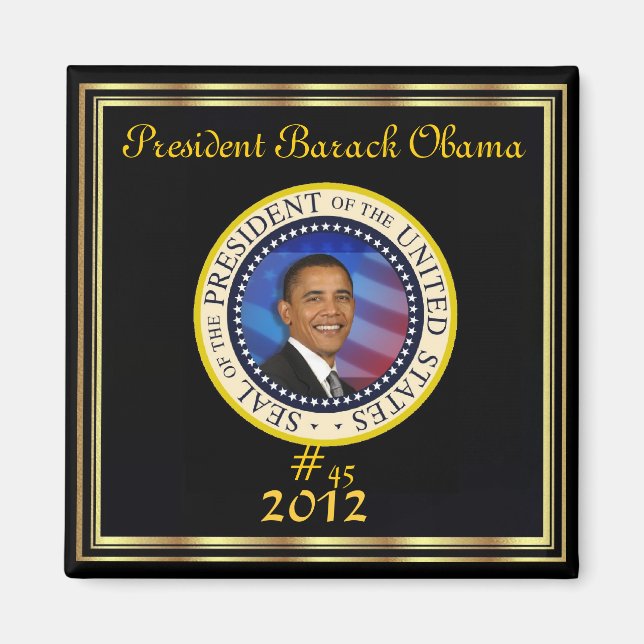 VÄLJ PRESIDENT OBAMA 2012 MAGNET (Framsidan)