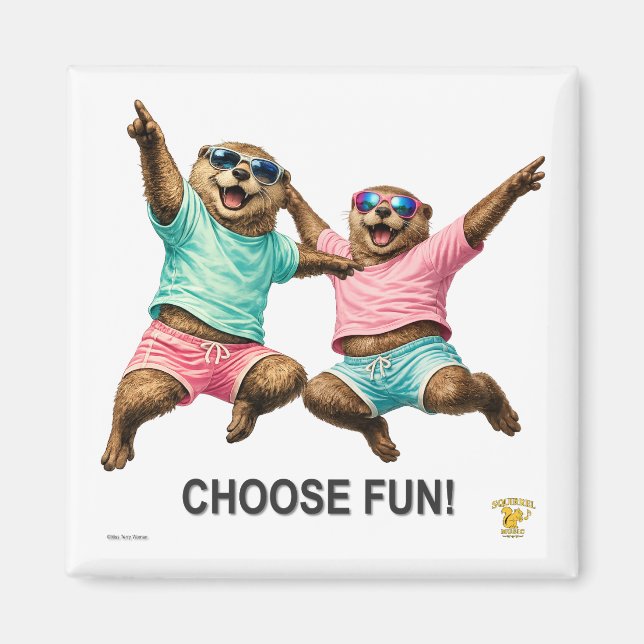 Välj Roliga Utter Duo Magnet (Framsidan)