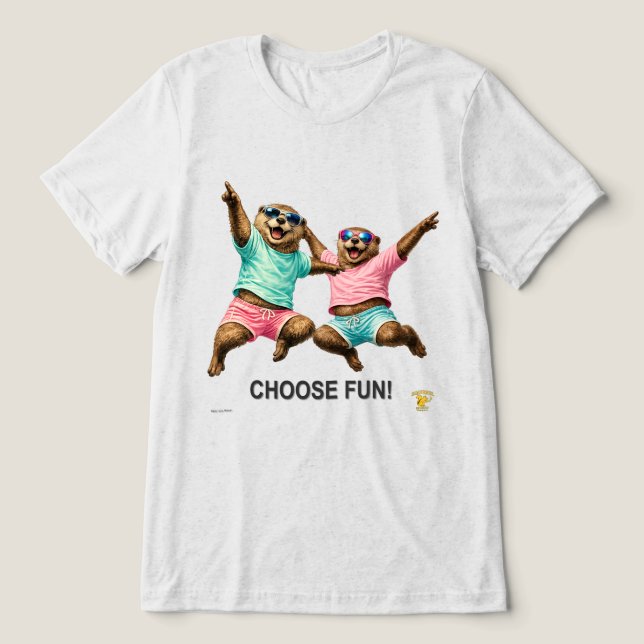 Välj Roliga Utter Duo T Shirt (Design Framsida)