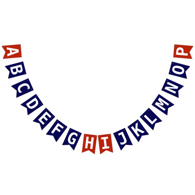 Välj Rött vitt blått patriotisk 2 Lagrar-mall Vimplar (Alla)