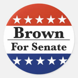 Välj Sherrod Brown till U.S. Senate 2024 Runt Klistermärke