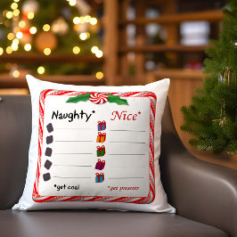 Välj Sides, Naughty eller Nice? Kudde