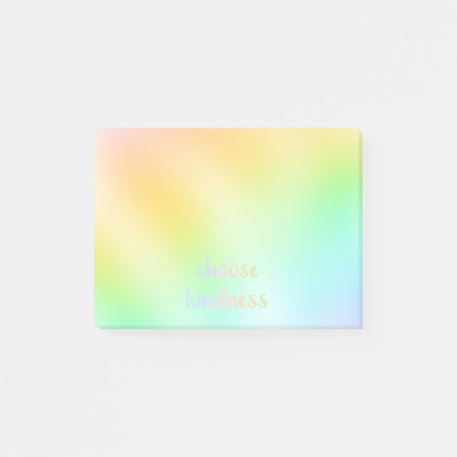 "Välj skindhet" Pastellfärgad Post-it Block (Framsida)