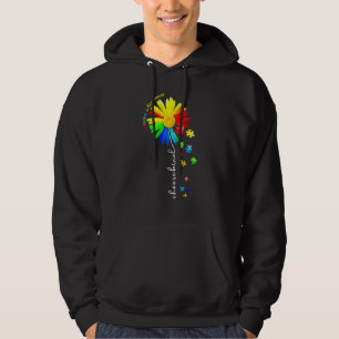 Välj Solrosfrö för omvänd autism Hoodie