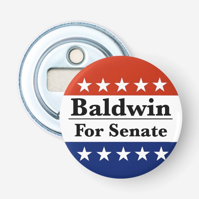 Välj Tammy Baldwin till U.S. Senat 2024 Flasköppnare (Framsidan)