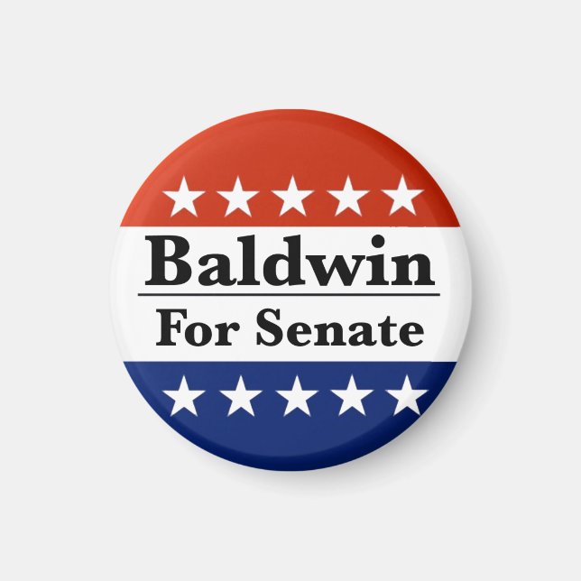 Välj Tammy Baldwin till U.S. Senat 2024 Magnet (Framsidan)