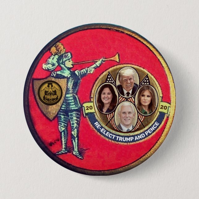 Välj Trump 2020 igen Knapp (Framsida)
